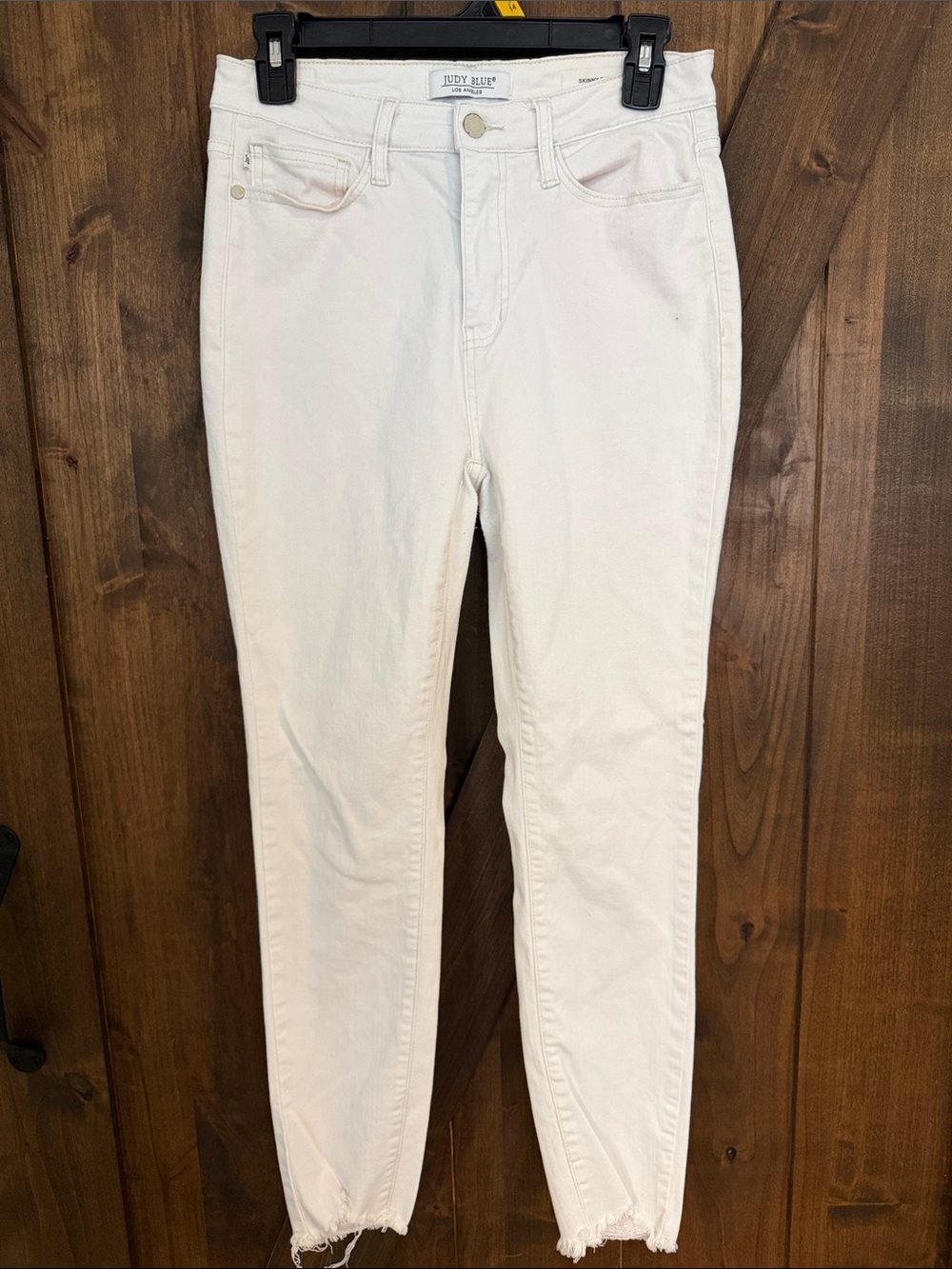 Judy Blue Off-White High Rise Skinny Jeans